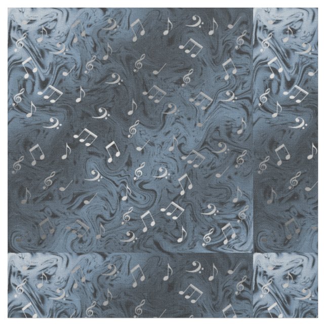 blaue silberne Stoffe, buntes Haus aus Textilien Stoff (Nahaufnahme)