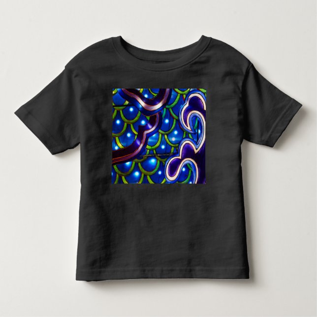 Blaue Skala Kleinkind T-shirt (Vorderseite)