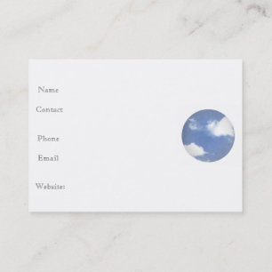 BLAUE SKY BUSINESS CARD VISITENKARTE