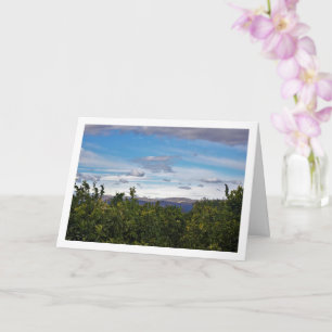 Blaue Sky Mountains Landschaft Karte