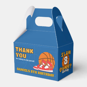 Blaue Slam Dunk Basketball-Geburtstagsfeier Kinder Geschenkschachtel