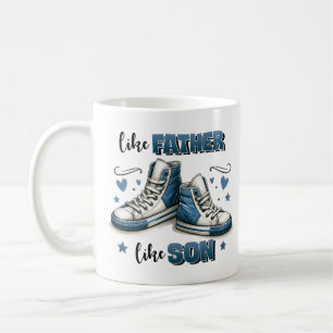 Blaue Sneaker Wie Vater, so Sohn Kaffeetasse