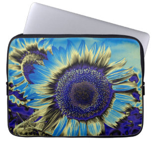 Blaue Sonnenblume Laptopschutzhülle