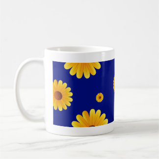 Blaue Sonnenblumen-Blumen-Tasse – Hell und fröhlic Kaffeetasse