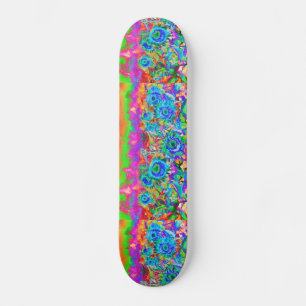 Blaue Sonnenblumen Skateboard
