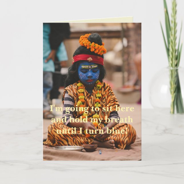 BLAUE - SORRY CARD DANKESKARTE (Vorderseite)