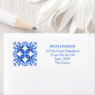 Blaue spanische Talavera-Fliesen Hochzeit