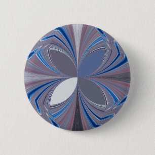Blaue Spinne Button
