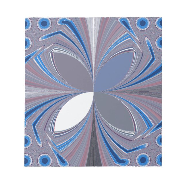 Blaue Spinne Notizblock (Vorderseite)