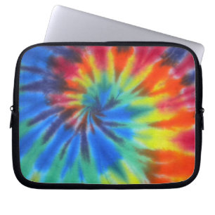 Blaue Spirale Tie-Dye Laptopschutzhülle