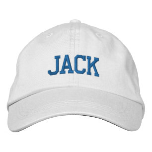 Blaue Sport-Block-Monogramm-Name nach Wahl Bestickte Baseballkappe