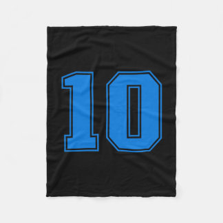 Blaue Sportstmann-Uniform Nummer #10 Premium Tri-B Fleecedecke