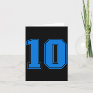 Blaue Sportstmann-Uniform Nummer #10 Premium Tri-B Karte