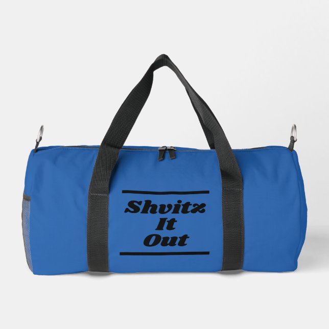 Blaue Sporttasche Duffle Bag (Rückseite)