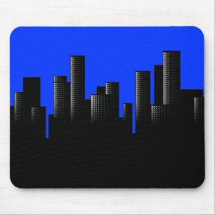 Blaue Stadt Mousepad