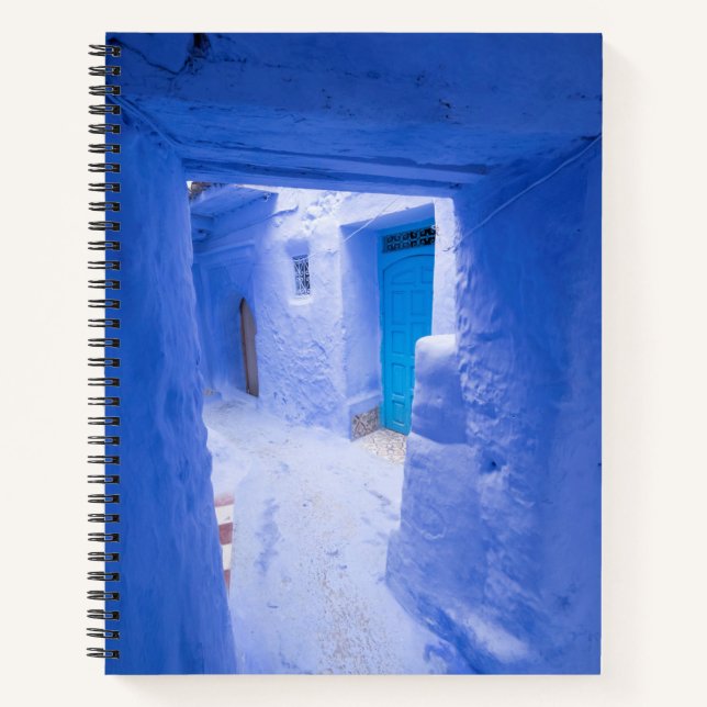 Blaue Stadtgasse Notizbuch (Vorderseite)