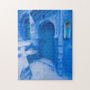 Blaue Stadttür Puzzle