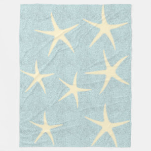 Blaue Starfish-Fleece-Decke Fleecedecke