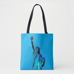 Blaue Statue der Lady Liberty