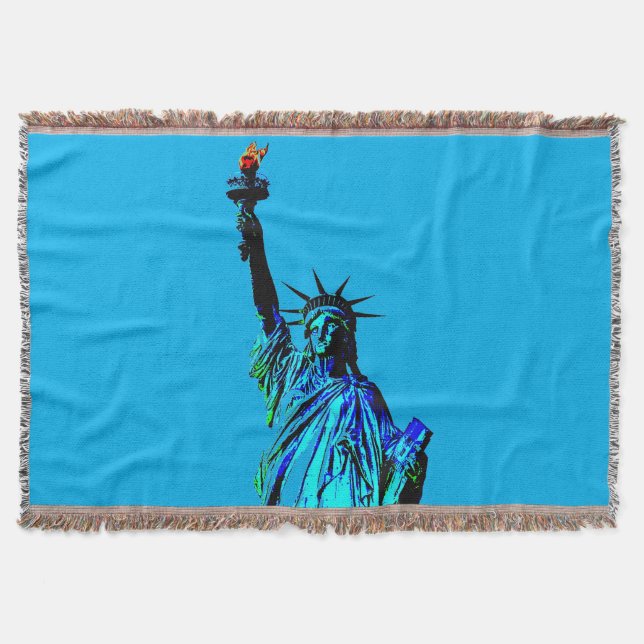 Blaue Statue der Lady Liberty Decke (Vorderseite)