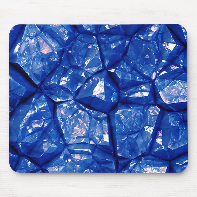 Blaue Steinstruktur Mousepad (Vorne)