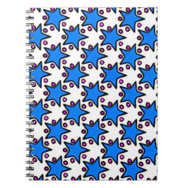 Blaue Stern-Notizbuch Notizblock