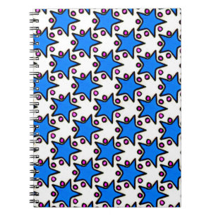 Blaue Stern-Notizbuch Notizblock