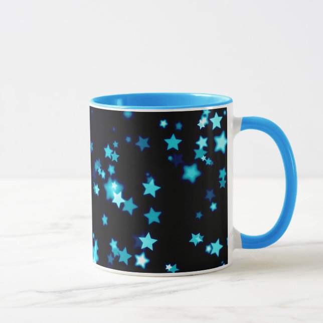 Blaue Stern-Tasse - Gewohnheit Ihre Art Tasse (Rechts)