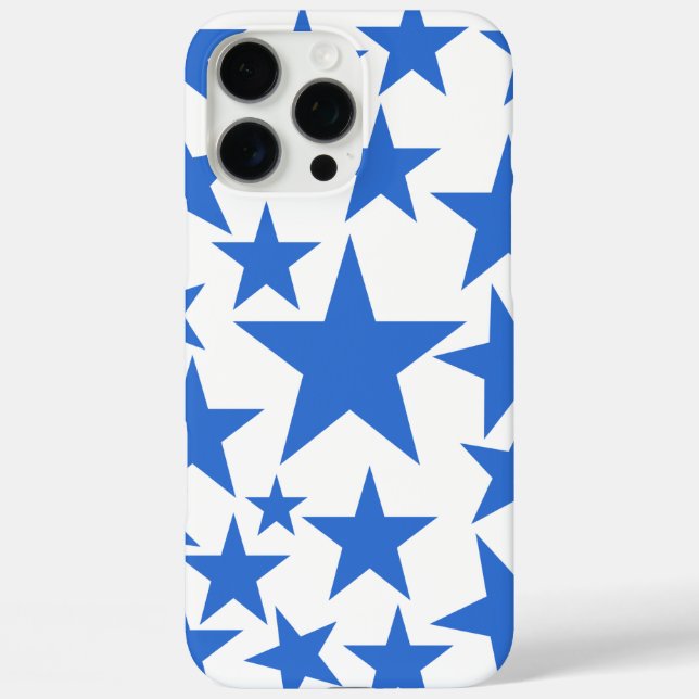 Blaue Sterne Case-Mate iPhone Hülle (Rückseite)