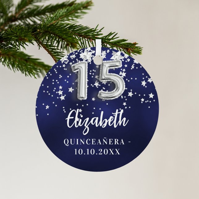 Blaue Sterne der Königsnacht Ornament Aus Metall (Von Creator hochgeladen)