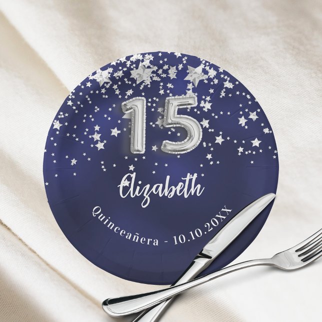 Blaue Sterne der Königsnacht Pappteller (Von Creator hochgeladen)