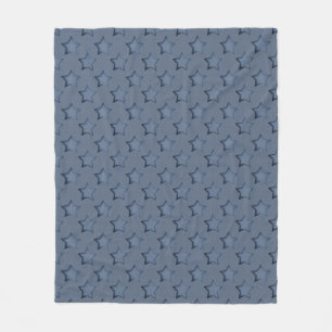 Blaue Sterne Fleecedecke