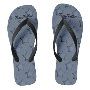 Blaue Sterne Flip Flops