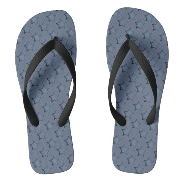 Blaue Sterne Flip Flops (Fußbett)