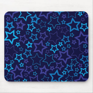 Blaue Sterne Mousepad