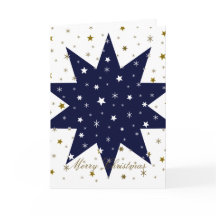 Blaue Sterne und funkelnd Goldstars