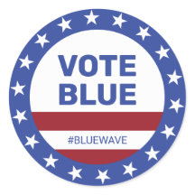 Blaue Sterne wählen Streifen Blaue Wave Wahl