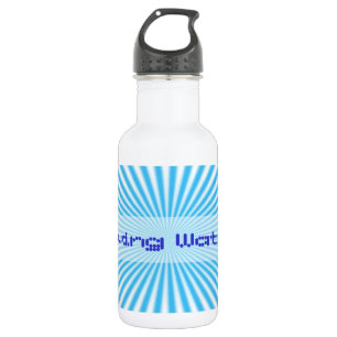 blaue Sternenexplosion cooles Design Edelstahlflasche