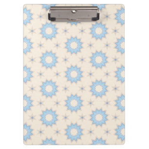 Blaue Sternenexplosion Geometrie Klemmbrett