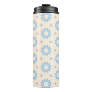 Blaue Sternenexplosion Geometrie Thermosbecher