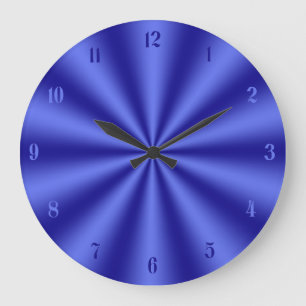 Blaue Sternexplosion Große Wanduhr