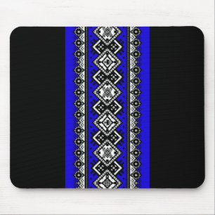 Blaue Stickerei Mousepad