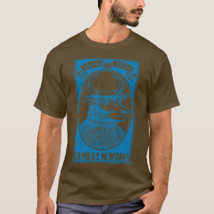 Blaue Stiere Kopf Indische Streichholzschachtel Ku T-Shirt