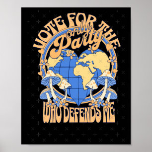 Blaue Stimme für Erdklemme Poster