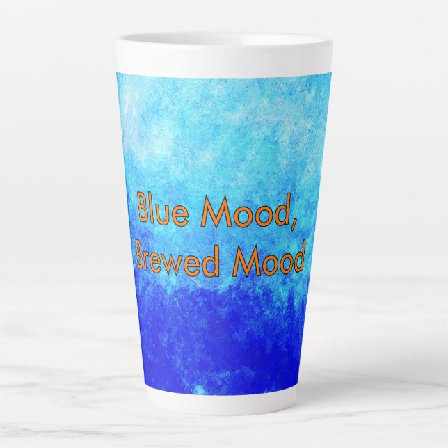 "Blaue Stimmung, Braut Stimmung" Milchtasse (Vorderseite)