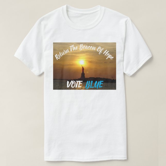 BLAUE-STIMMUNG: Die Hoffnung zurück T-Shirt (Design vorne)