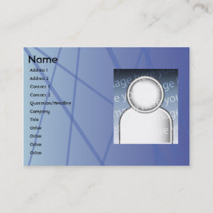 Blaue Stöcke - mollig Visitenkarte