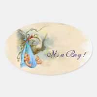 BLAUE STORK BABY BOY SHOWER