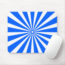 Blaue strahlende Burst-Mauspad – Moderne geometris Mousepad
