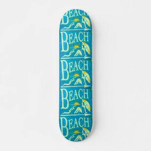 Blaue Strandskateboard Skateboard